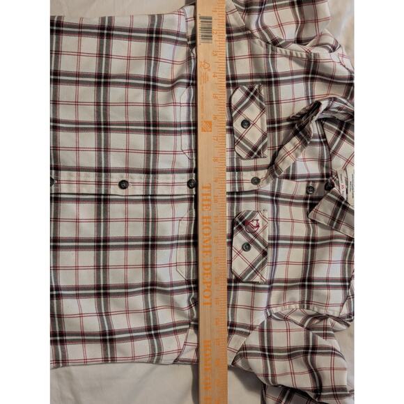 Fjallraven Fjallglim Stretch Plaid Flannel Long Sleeve Button Down Shirt XS - Picture 7 of 9